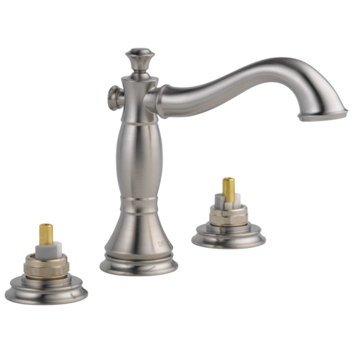 Delta Cassidy: Two Handle Widespread Bathroom Faucet - Less Handles