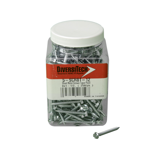 8 x 1-1/2 Taper Point, pack of 250