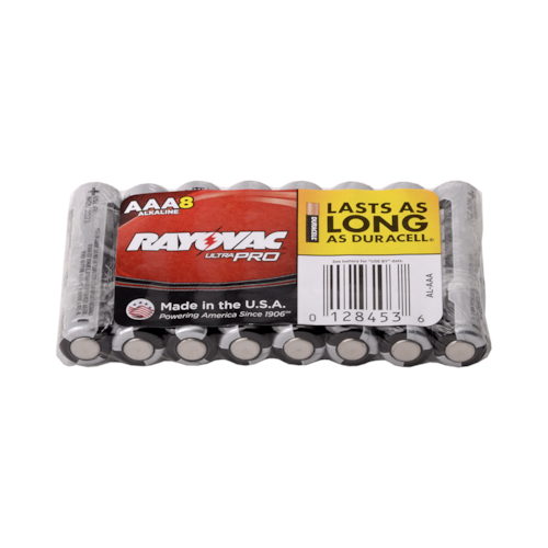 Alkaline AAA Battery, Shrink Packed, Pack of 8
