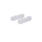 230-MB17W 17IN MOUNTBLOCK (WHITE) PACK OF 2 INCL END CAPS & BOLTS SPEEDICHANNEL