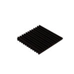 2" x 2" x 3/8" Rubber Anti-Vibration Pad