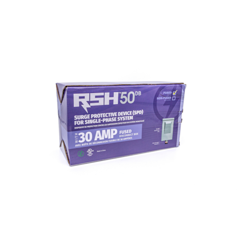 96417 (30AMP FUSED 1-PHASE) DISCONNECT W/BUILTIN SURGE PROTECTR 30AMP FUSED 1-PHASE 50KA SURGE RATING (6/CASE) RECTORSEAL