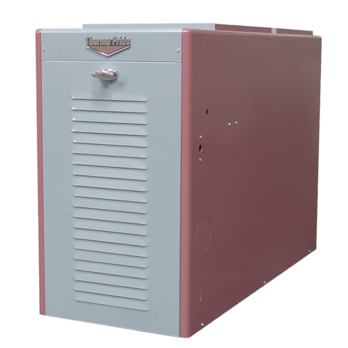OL6FA072D48 LOW PROFILE LOWBOY OIL FURNACE 5" FR FLUE 60/72/90 MBH OUTPUT 4T LESS BURNER PSC BLOWER MOTOR 20"W X 50"D X 34-3/4"H THERMO PRIDE