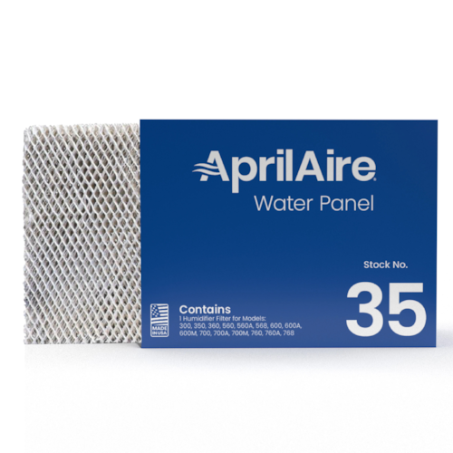35 REPL WATER PANEL #35 FITS 350 360 560 560A 568 600 700 760 760A 768 HUMIDIFIERS (10/CASE) 13H x 10W x 1.75D APRILAIRE