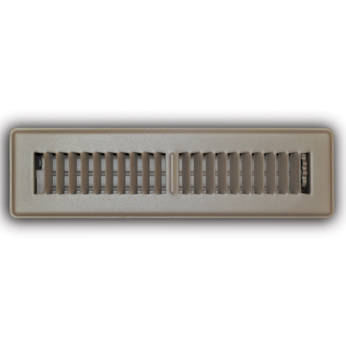 150MB 02X12 STEEL FLOOR REGISTER (MS DAMPER) TWO WAY DEFLECTION 02 X 12 BROWN TRUAIRE