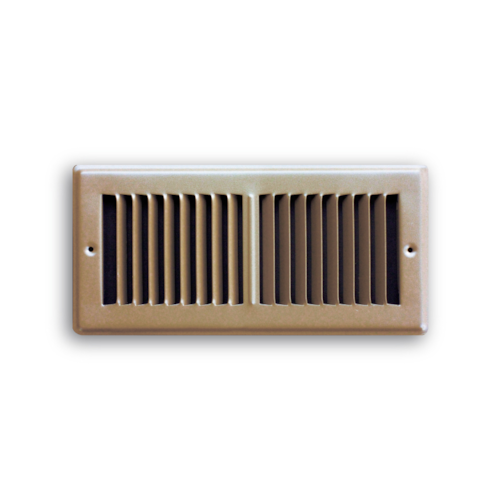150TSB 02X10 STEEL TOE KICK GRILLE (NO DAMPER) VERTICAL BLADE ALIGNMENT 02 X 10 BROWN TRUAIRE