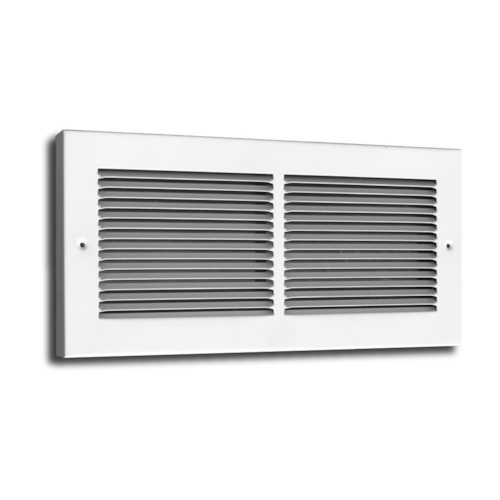 123RW 10X06 STEEL BASEBOARD RETURN GRILLE (NO DMPR) 1/3" SPCNG 3/4" TURNBACK 10 X 06 WHITE TRUAIRE