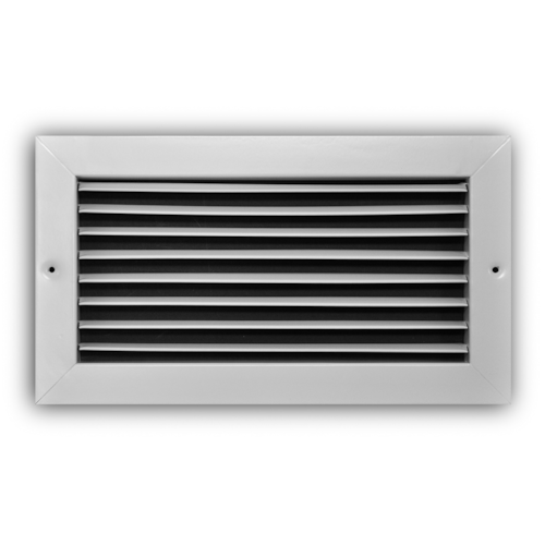 A270 12X06 ALUM FIXED 60 DEG RETURN GRILLE (NO DAMPER) 3/4" BLADE SPACING 12 X 06 WHITE TRUAIRE