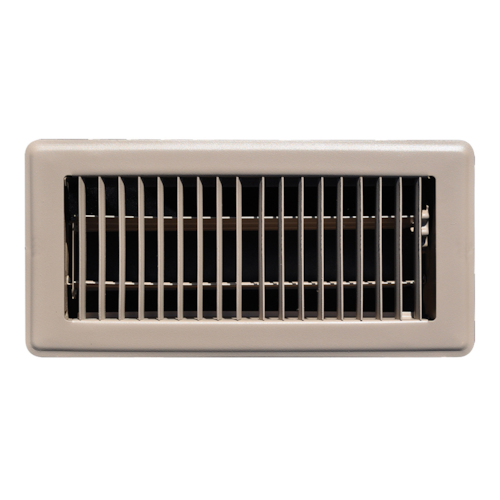 157MB 04X12 STEEL DELUXE FLOOR REGISTER (MS DAMPER) TWO WAY DEFLECTION 04 X 12 BROWN TRUAIRE
