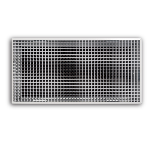 1140DBR-4 ALUM LAYIN EGGCRATE RETURN GRILLE DUCTBOARD BACK TAKES 820 COLLAR 24 X 48 LAYIN WHITE TRUAIRE