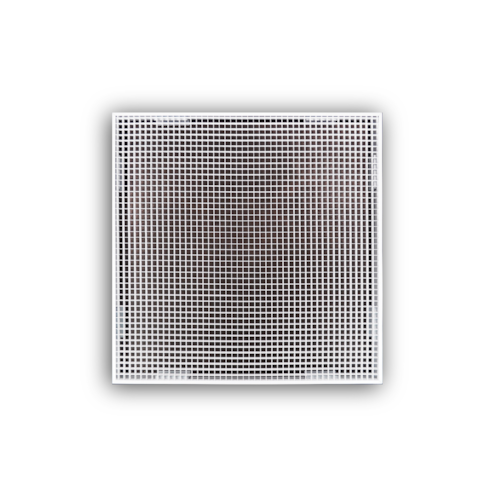 1140R-2 ALUM LAYIN EGGCRATE RETURN GRILLE PLENUM FRAME OPEN BACK 24 X 24 LAYIN WHITE TRUAIRE