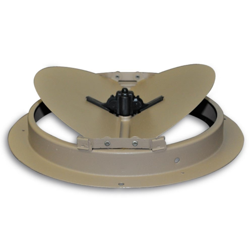 801-08 BUTTERFLY DAMPER W/ INSTALL RING INCL HANDLE FITS 800 DIFFUSER 8" BROWN TRUAIRE