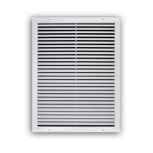 A270 18X24 ALUM FIXED 60 DEG RETURN GRILLE (NO DAMPER) 3/4" BLADE SPACING 18 X 24 WHITE TRUAIRE