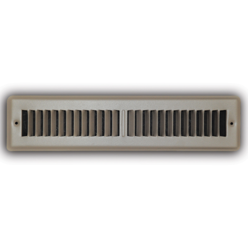 150TSB 02X14 STEEL TOE KICK GRILLE (NO DAMPER) VERTICAL BLADE ALIGNMENT 02 X 14 BROWN TRUAIRE