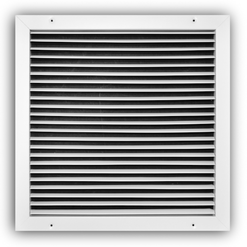 A270 16X16 ALUM FIXED 60 DEG RETURN GRILLE (NO DAMPER) 3/4" BLADE SPACING 16 X 16 WHITE TRUAIRE