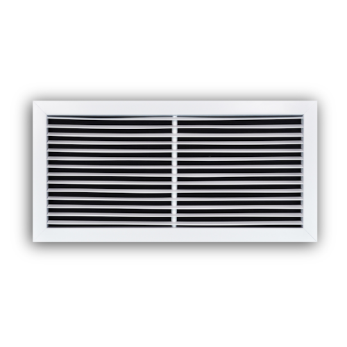 1210RG-1 STEEL FIXED DEFL LAYIN RETRN GRILLE 3/4" BLADE SPACING 60 DEG DEFL 24 X 12 WHITE TRUAIRE