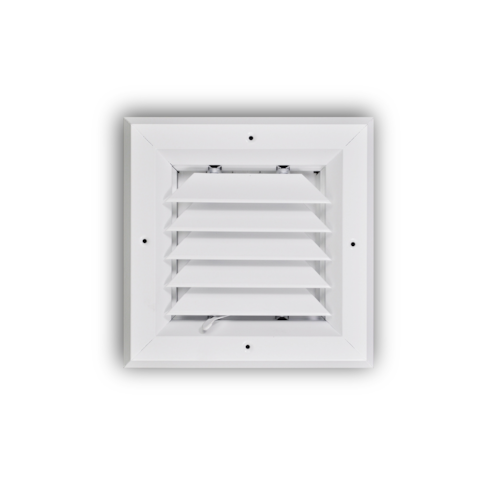 A501M 10X10 ALUM SRFC MNT DIRECTIONAL DIFFUSER (MS DAMPER) 1-WAY BLOW 10 X 10 WHITE TRUAIRE