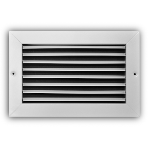 A270 10X06 ALUM FIXED 60 DEG RETURN GRILLE (NO DAMPER) 3/4" BLADE SPACING 10 X 06 WHITE TRUAIRE