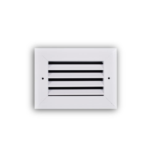A270-45 08x08 ALUM FIXED 45 DEG RETURN GRILLE (NO DAMPER) 3/4" BLADE SPACING 08 X 08 WHITE TRUAIRE