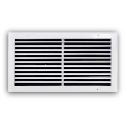 A270 20X10 ALUM FIXED 60 DEG RETURN GRILLE (NO DAMPER) 3/4" BLADE SPACING 20 X 10 WHITE TRUAIRE