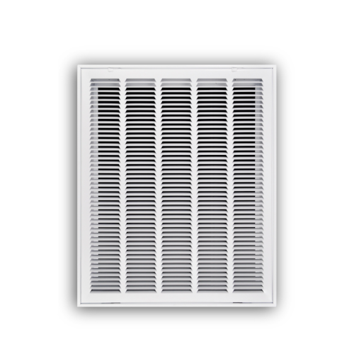 190 20X25 STEEL FILTER RTRN GRILLE 1/2" SPCNG HINGED FIXED FACE TAKES 1" FILTER 20 X 25 WHITE TRUAIRE