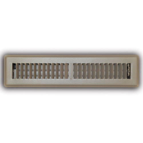 150MB 02X14 STEEL FLOOR REGISTER (MS DAMPER) TWO WAY DEFLECTION 02 X 14 BROWN TRUAIRE