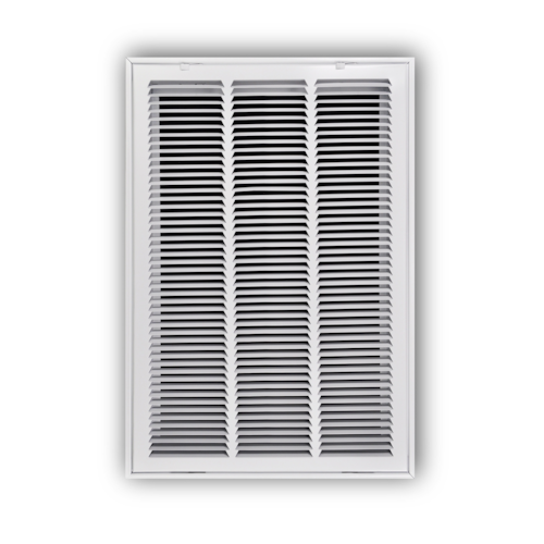 190 16X25 STEEL FILTER RTRN GRILLE 1/2" SPCNG HINGED FIXED FACE TAKES 1" FILTER 16 X 25 WHITE TRUAIRE