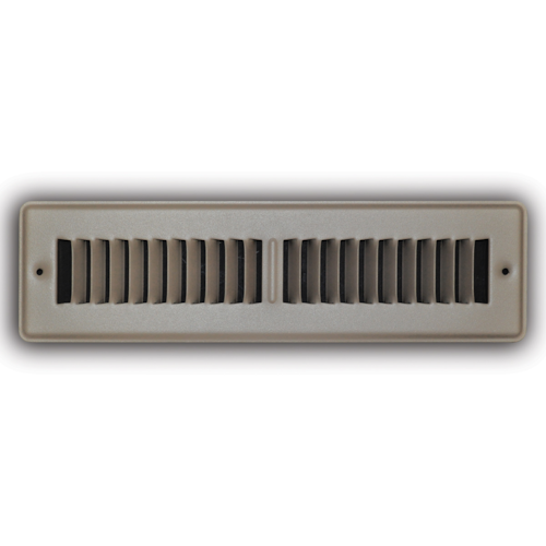 150TSB 02X12 STEEL TOE KICK GRILLE (NO DAMPER) VERTICAL BLADE ALIGNMENT 02 X 12 BROWN TRUAIRE