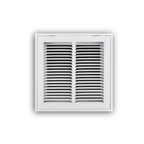 192RF 12X12 STEEL FILTER RTRN GRILLE 1/2" SPCNG REMOVABLE FACE TAKES 2" FILTER 12 X 12 WHITE TRUAIRE