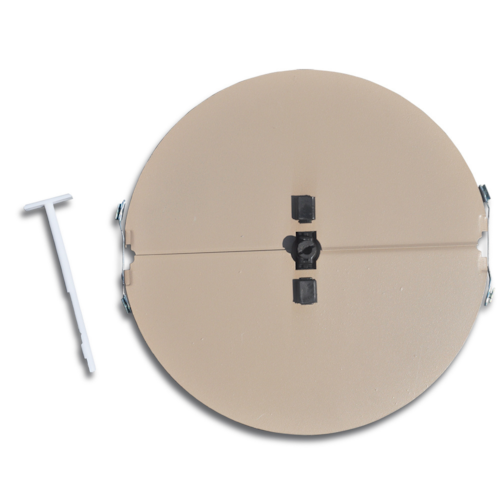 802-06 STEEL BUTTERFLY DAMPER INCL HANDLE AND MOUNTING CLIPS 6" BROWN TRUAIRE
