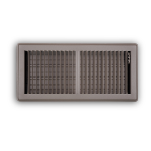 150MB 06X14 STEEL FLOOR REGISTER (MS DAMPER) TWO WAY DEFLECTION 06 X 14 BROWN TRUAIRE