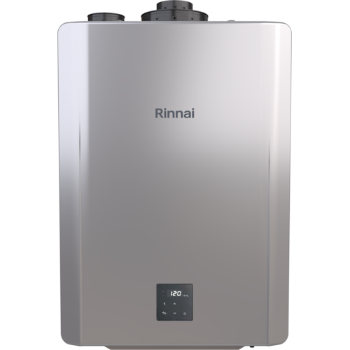 RXP160iN 160 MBH .97 UEF NG/LP TANKLESS WATER HEATER W/RECIRC INCL WALL BKT 18-1/2"W X 30-1/8"H X 11-7/16"D 57 LBS (10/PALLET) RINNAI
