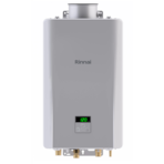 RE199i-NG 199 MBH NG 82% TANKLESS WATER HTR NO RECIRC 14"W X 22-7/8"H X 10-3/4"D 42 LBS RINNAI