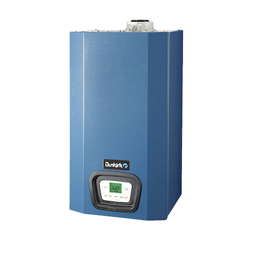 DCB-75 BOILER 92% AFUE 75MBH INPUT NG/LP HOT WATER MODULATING CONDENSING WALL MOUNT 94 LBS 17-3/4"W X 30"H X 13-9/16"D (DCB107503600103) DUNKIRK