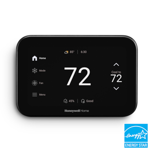 THX1100B4/U ELITEPRO S1100 SMART T-STAT BLACK 4H/2C HEAT PUMP OR 3H/3C CONV 5-1/4"W X 3-1/2"H X 1"D / 5" SCN HONEYWELL/RESIDEO