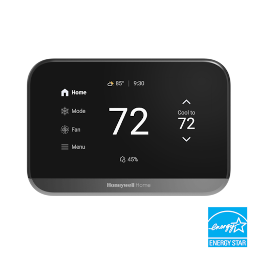 THX1000B2/U ELITEPRO S1000 SMART T-STAT BLACK 4H/2C HEAT PUMP OR 3H/2C CONV 5-1/4"W X 3-1/2"H X 1"D / 4.3" SCN HONEYWELL/RESIDEO