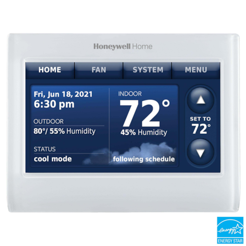 THX9421R5021WW/U PRESTIGE IAQ T-STAT REDLINK 4H/2C HP OR 3H/2C AC 8.06"SQ DISPLY PROG 7-DAY 4-1/2"W X 3-1/2"H 24V PWR HONEYWELL/RESIDEO