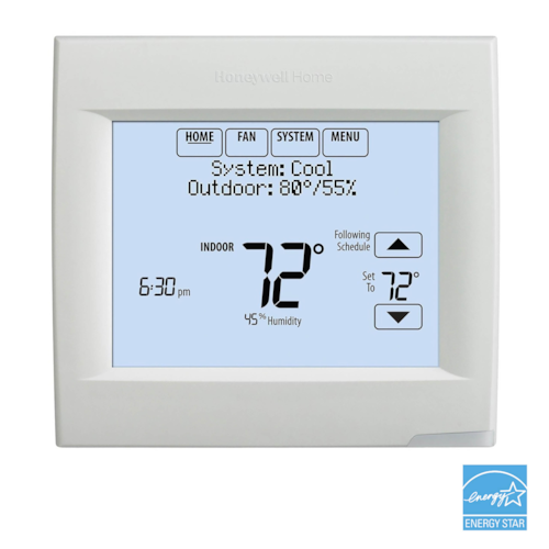 TH8321R1001/U VISIONPRO 8000 T-STAT REDLINK 3H/2C HP 2H/2C AC 10.0"SQ DISPLAY PROG 7-DAY 4-15/16"W X 4-5/8"H 24V/BATT PWR HONEYWELL/RESIDEO