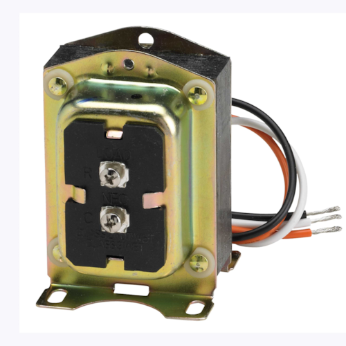 AT140A1018 40VA TRANSFORMER 120/208/240V PRIMARY TO 24V SECONDARY W/ 4X4 FOOT MOUNT W/ LEADS HONEYWELL/RESIDEO