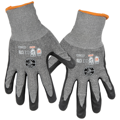 Work Gloves, Cut Level 2, Touchscreen, Large, 2-Pair
