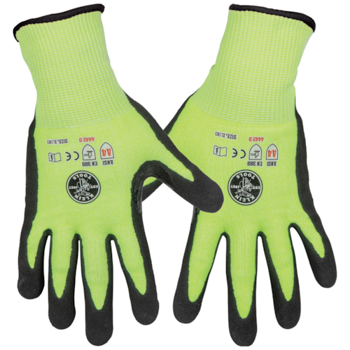Work Gloves, Cut Level 4, Touchscreen, X-Large, 2-Pair