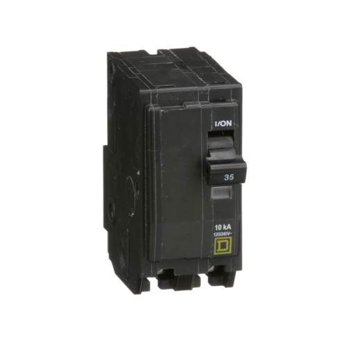 Mini circuit breaker, QO, 35A, 2 pole, 120/240VAC, 10kA, plug in mount