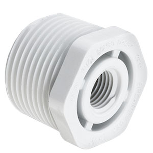 2X1-1/2 PVC Reducing Bushing MPTXFPT SCH40