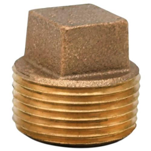 Threaded No Lead Cast Bronze Square Head Plug