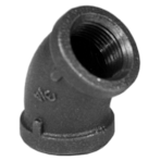 1/2" BLACK 45 ELL