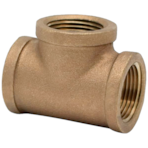 3/4" LEAD FREE ROUGH BRASS TEE