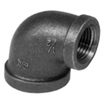 3/4" X 1/2" BLACK 90 ELL