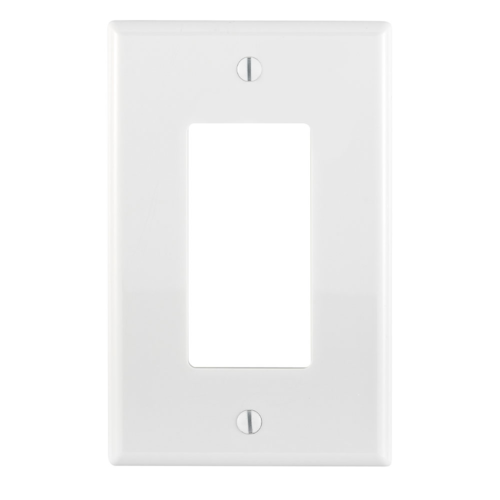 1-Gang Decora/GFCI Device Wallplate, Midway Size, Thermoplastic Nylon