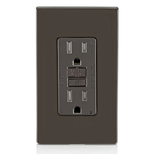 15 Amp SmartlockPro GFCI Receptacle/Outlet, Tamper-Resistant