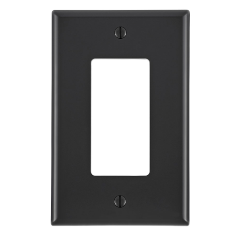 1-Gang Decora/GFCI Device Wallplate, Midway Size, Thermoplastic Nylon